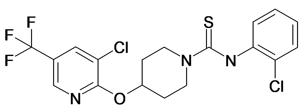 4-(3-Chloro-5-trifluoromethyl-pyridin-2-yloxy)-piperidine-1-carbothioic acid (2-chloro-phenyl)-amide