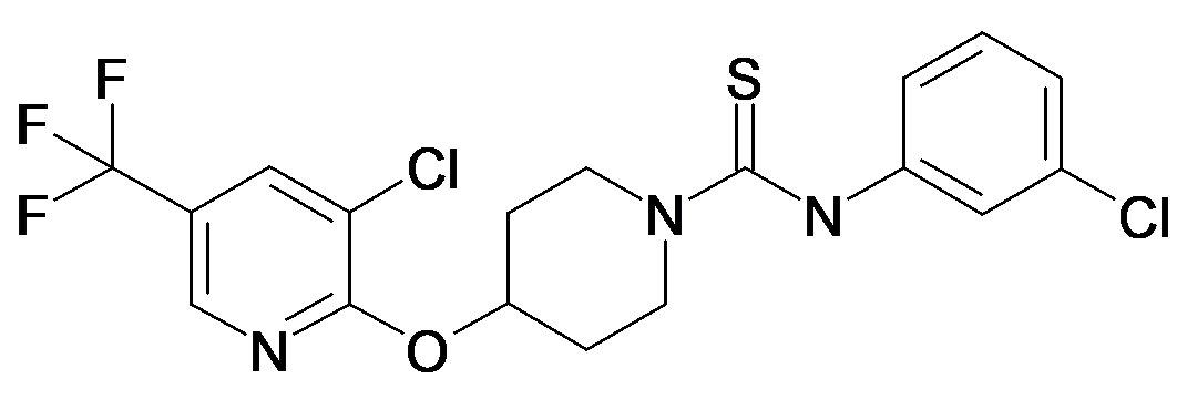 4-(3-Chloro-5-trifluoromethyl-pyridin-2-yloxy)-piperidine-1-carbothioic acid (3-chloro-phenyl)-amide