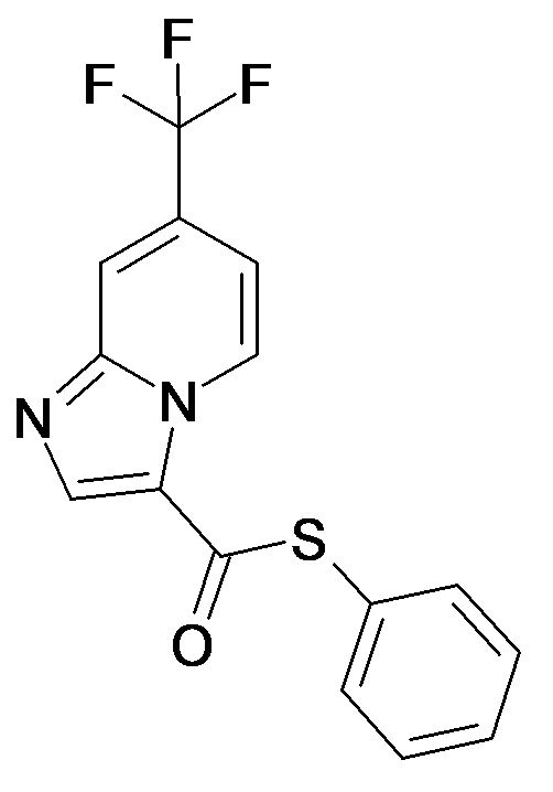 7-Trifluoromethyl-imidazo[1,2-a]pyridine-3-carbothioic acid S-phenyl ester