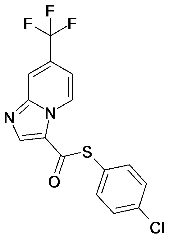 7-Trifluoromethyl-imidazo[1,2-a]pyridine-3-carbothioic acid S-(4-chloro-phenyl) ester