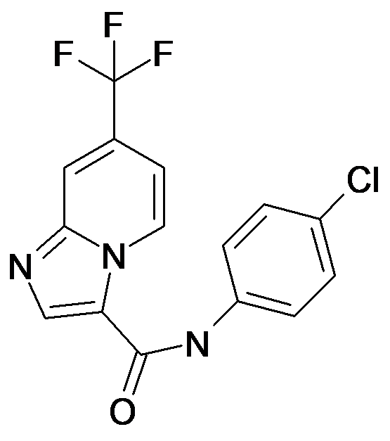 7-Trifluoromethyl-imidazo[1,2-a]pyridine-3-carboxylic acid (4-chloro-phenyl)-amide