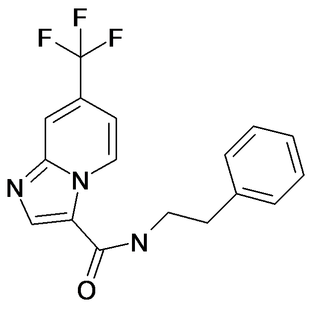 7-Trifluoromethyl-imidazo[1,2-a]pyridine-3-carboxylic acid phenethyl-amide