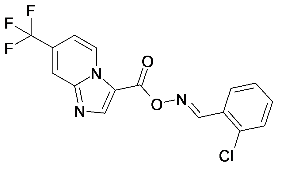 o-(7-Trifluoromethyl-imidazo[1,2-a]pyridine-3-carbonyl)-2-chlorobenzaldoxime