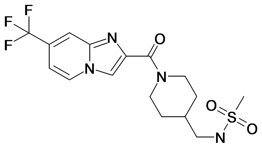 N-[1-(7-Trifluoromethyl-imidazo[1,2-a]pyridine-2-carbonyl)-piperidin-4-ylmethyl]-methanesulfonamide