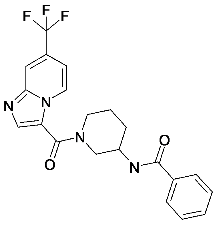N-[1-(7-Trifluoromethyl-imidazo[1,2-a]pyridine-3-carbonyl)-piperidin-3-yl]-benzamide