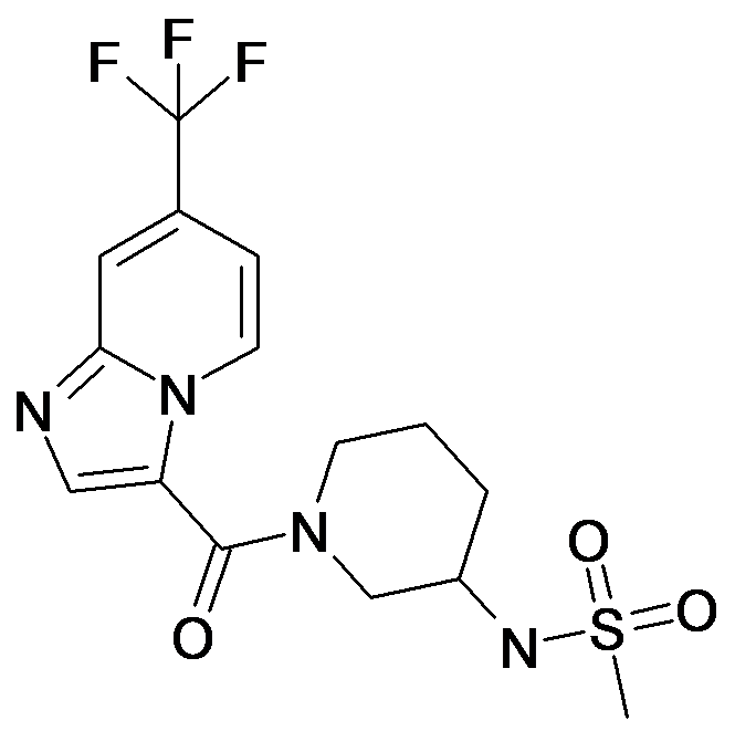 N-[1-(7-Trifluoromethyl-imidazo[1,2-a]pyridine-3-carbonyl)-piperidin-3-yl]-methanesulfonamide