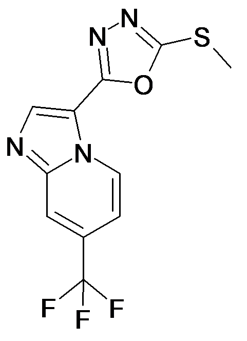 3-(5-Methylsulfanyl-[1,3,4]oxadiazol-2-yl)-7-trifluoromethyl-imidazo[1,2-a]pyridine