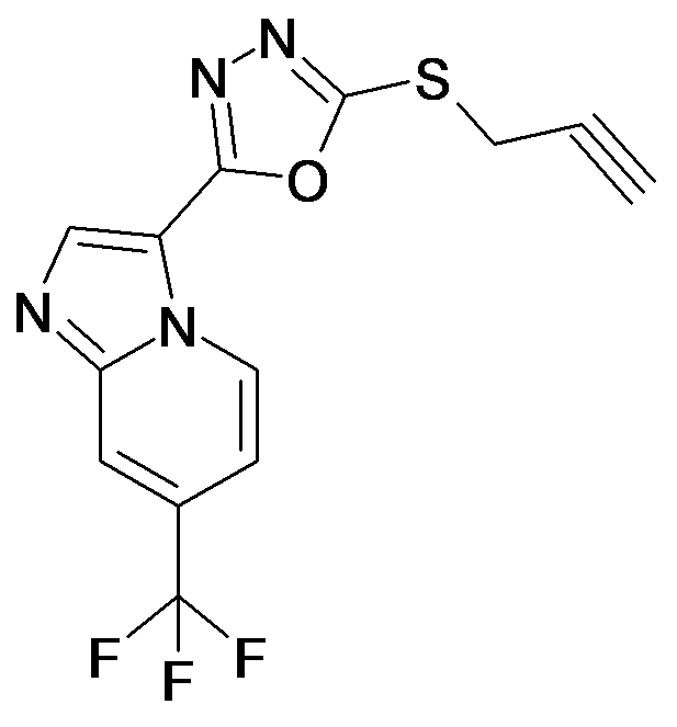 3-(5-Prop-2-ynylsulfanyl-[1,3,4]oxadiazol-2-yl)-7-trifluoromethyl-imidazo[1,2-a]pyridine