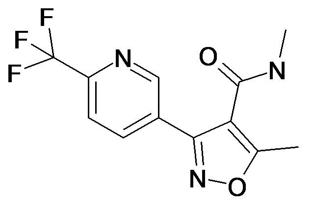 5-Methyl-3-(6-trifluoromethyl-pyridin-3-yl)-isoxazole-4-carboxylic acid methylamide