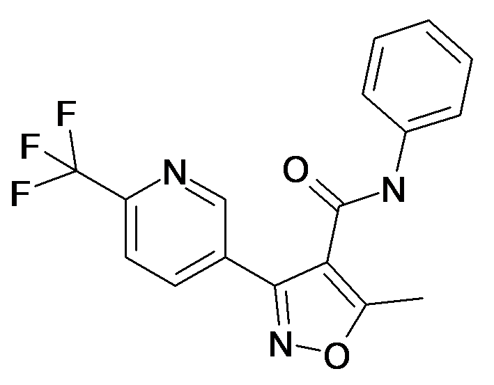 5-Methyl-3-(6-trifluoromethyl-pyridin-3-yl)-isoxazole-4-carboxylic acid phenylamide