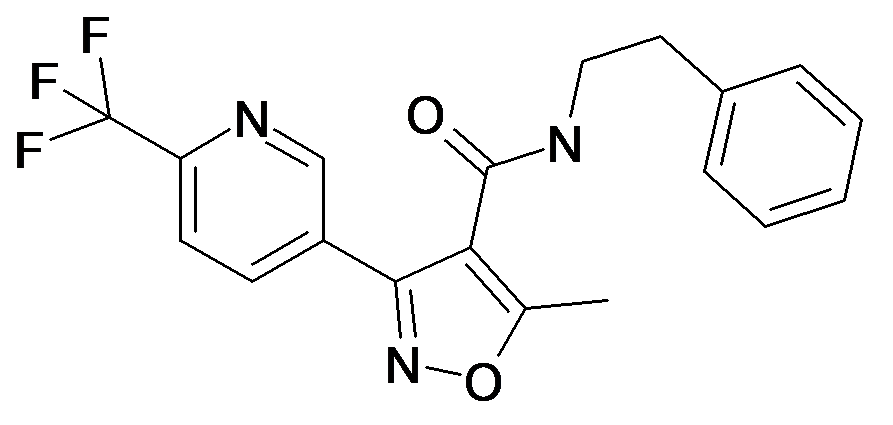 5-Methyl-3-(6-trifluoromethyl-pyridin-3-yl)-isoxazole-4-carboxylic acid phenethyl-amide