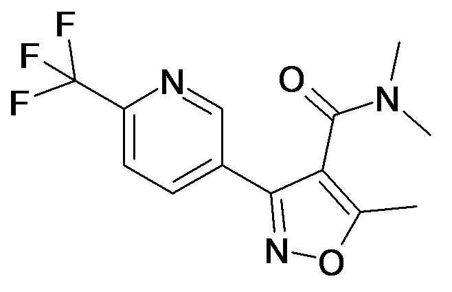 5-Methyl-3-(6-trifluoromethyl-pyridin-3-yl)-isoxazole-4-carboxylic acid dimethylamide