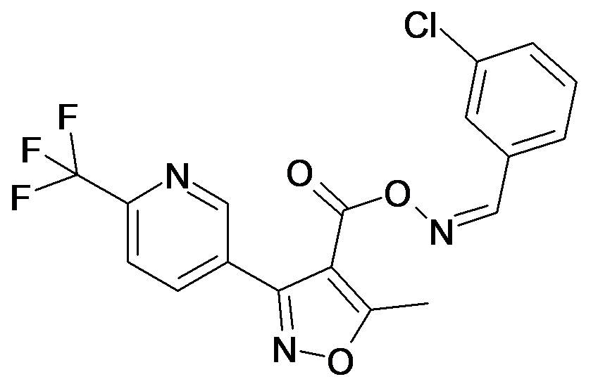 O-[5-Methyl-3-(6-trifluoromethyl-pyridin-3-yl)-isoxazol-4-yl]carbonyl 3-chlorobenzaldoxime