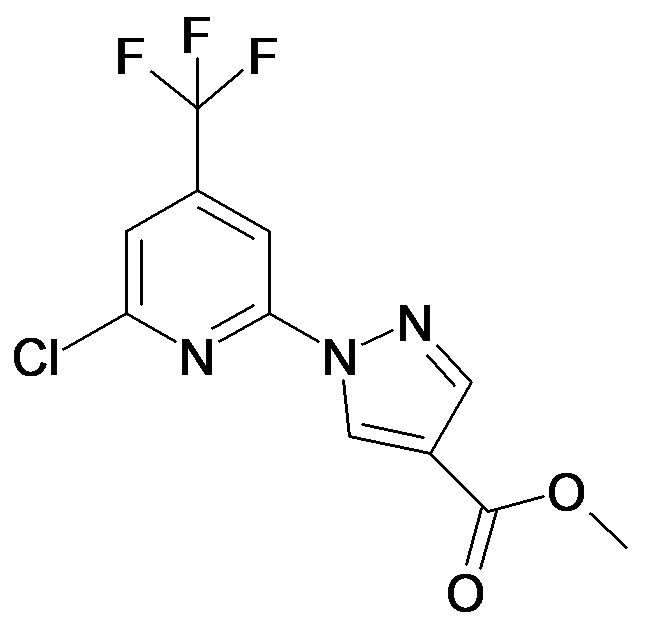 1-(6-Chloro-4-trifluoromethyl-pyridin-2-yl)-1H-pyrazole-4-carboxylic acid methyl ester