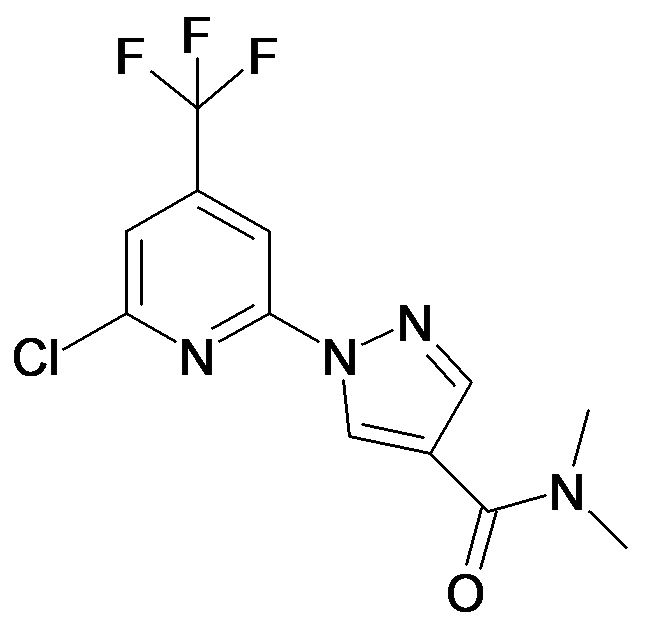 1-(6-Chloro-4-trifluoromethyl-pyridin-2-yl)-1H-pyrazole-4-carboxylic acid dimethylamide