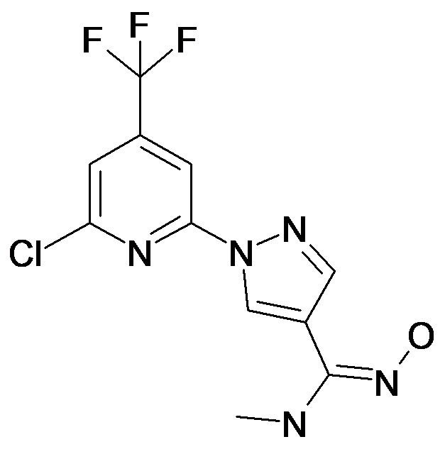 1-(6-Chloro-4-trifluoromethyl-pyridin-2-yl)-N-hydroxy-N'-methyl-1H-pyrazole-4-carboxamidine