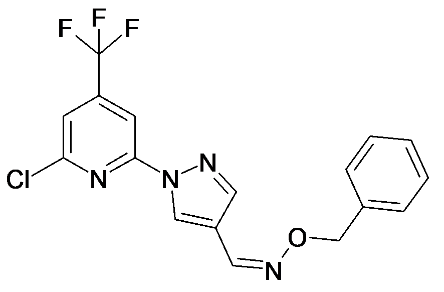 1-(6-Chloro-4-trifluoromethyl-pyridin-2-yl)-1H-pyrazole-4-carbaldehyde O-benzyl-oxime, isomers