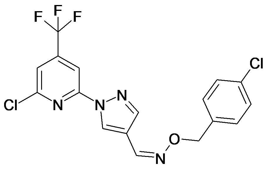 1-(6-Chloro-4-trifluoromethyl-pyridin-2-yl)-1H-pyrazole-4-carbaldehyde O-(4-chloro-benzyl)-oxime, isomers