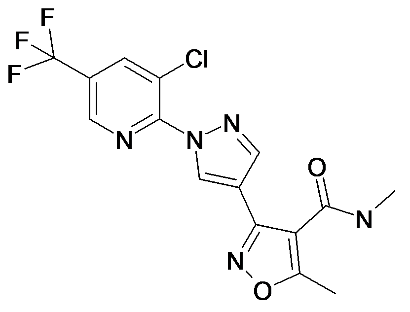 3-[1-(3-Chloro-5-trifluoromethyl-pyridin-2-yl)-1H-pyrazol-4-yl]-5-methyl-isoxazole-4-carboxylic acid methylamide