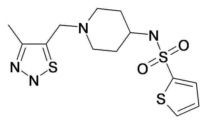 Thiophene-2-sulfonic acid [1-(4-methyl-2H-1lambda*4*-[1,2,3]thiadiazol-5-ylmethyl)-piperidin-4-yl]-amide