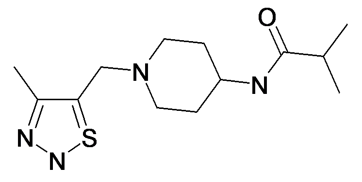 N-[1-(4-Methyl-2H-1lambda*4*-[1,2,3]thiadiazol-5-ylmethyl)-piperidin-4-yl]-isobutyramide