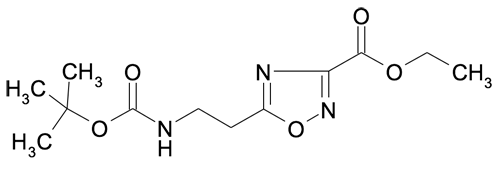 Ethyl 5-(2-tert-butyloxycarbonylaminoethyl)-[1,2,4]oxadiazole-3-carboxylate