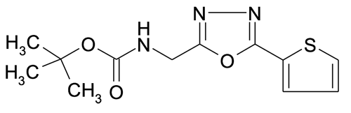 2-tert-Butyloxycarbonylaminomethyl-5-thiophen-2-yl-[1,3,4]oxadiazole