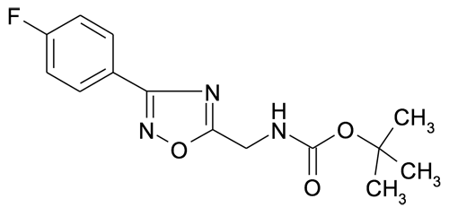 5-(tert-Butyloxycarbonyamino)methyl-3-(4-fluorophenyl)-[1,2,4]oxadiazole