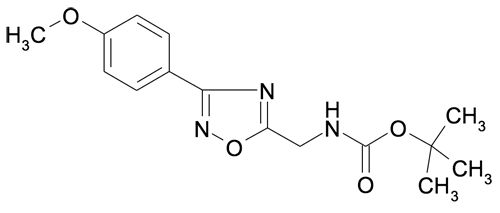 5-(tert-Butyloxycarbonyamino)methyl-3-(4-methoxyphenyl)-[1,2,4]oxadiazole