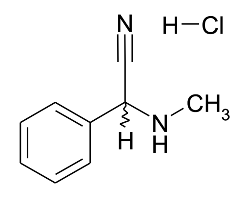 Methylamino-phenyl-acetonitrile; hydrochloride