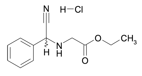 [(Cyano-phenyl-methyl)-amino]-acetic acid ethyl ester; hydrochloride