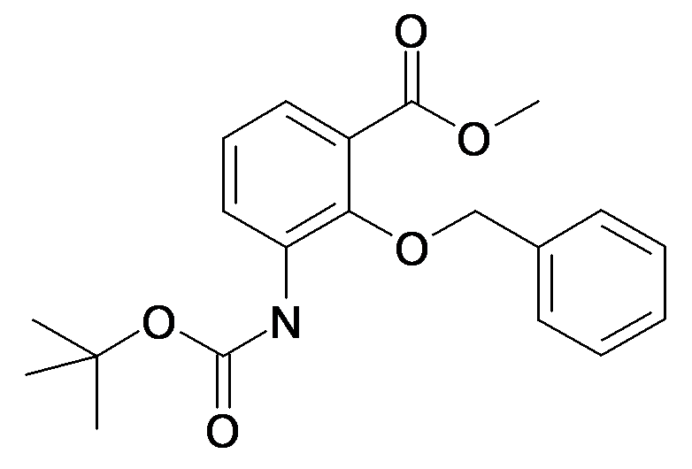 2-Benzyloxy-3-tert-butoxycarbonylamino-benzoic acid methyl ester
