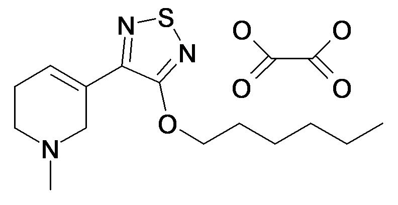 5-(4-Hexyloxy-[1,2,5]thiadiazol-3-yl)-1-methyl-1,2,3,6-tetrahydro-pyridine; compound with oxalic acid