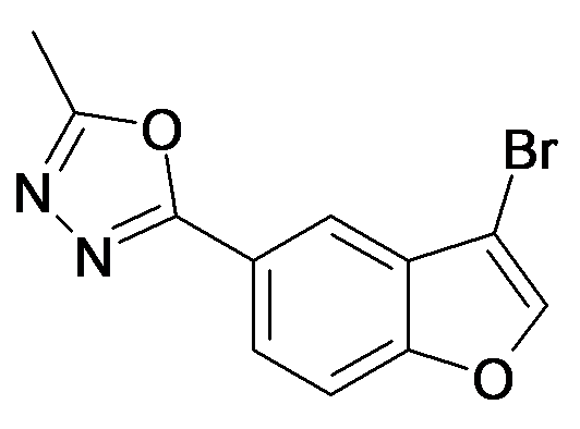 2-(3-Bromo-benzofuran-5-yl)-5-methyl-[1,3,4]oxadiazole