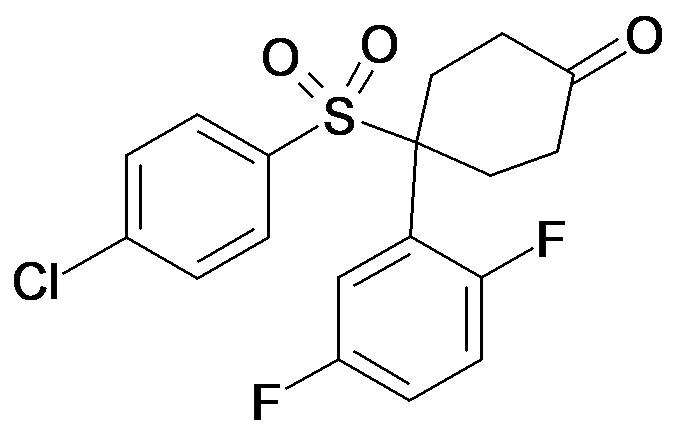 4-(4-Chloro-benzenesulfonyl)-4-(2,5-difluoro-phenyl)-cyclohexanone