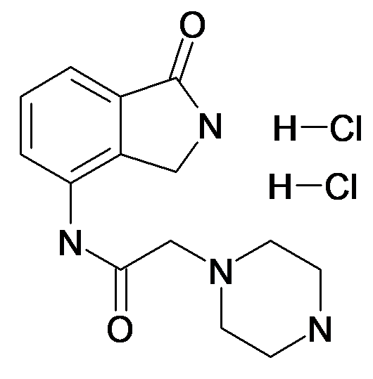 N-(1-Oxo-2,3-dihydro-1H-isoindol-4-yl)-2-piperazin-1-yl-acetamide; dihydrochloride