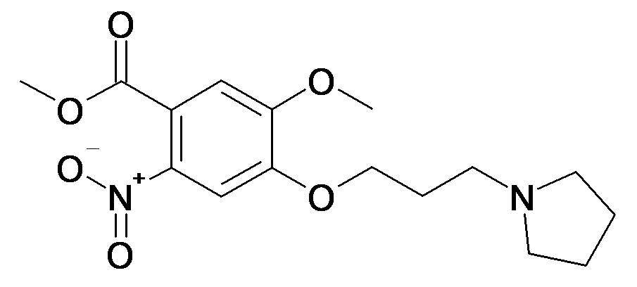 5-Methoxy-2-nitro-4-(3-pyrrolidin-1-yl-propoxy)-benzoic acid methyl ester