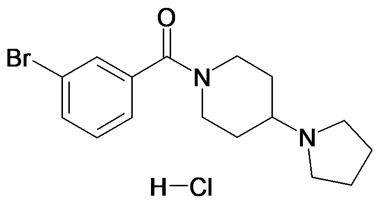 (3-Bromo-phenyl)-(4-pyrrolidin-1-yl-piperidin-1-yl)-methanone; hydrochloride