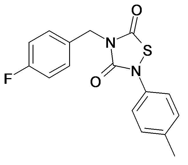 4-(4-Fluoro-benzyl)-2-p-tolyl-[1,2,4]thiadiazolidine-3,5-dione