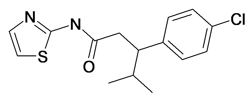3-(4-Chloro-phenyl)-4-methyl-pentanoic acid thiazol-2-ylamide