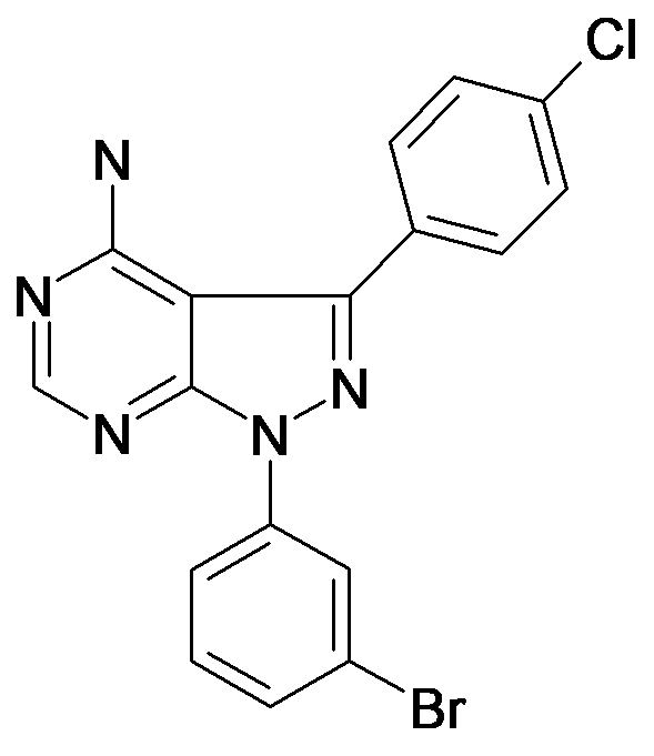 1-(3-Bromo-phenyl)-3-(4-chloro-phenyl)-1H-pyrazolo[3,4-d]pyrimidin-4-ylamine
