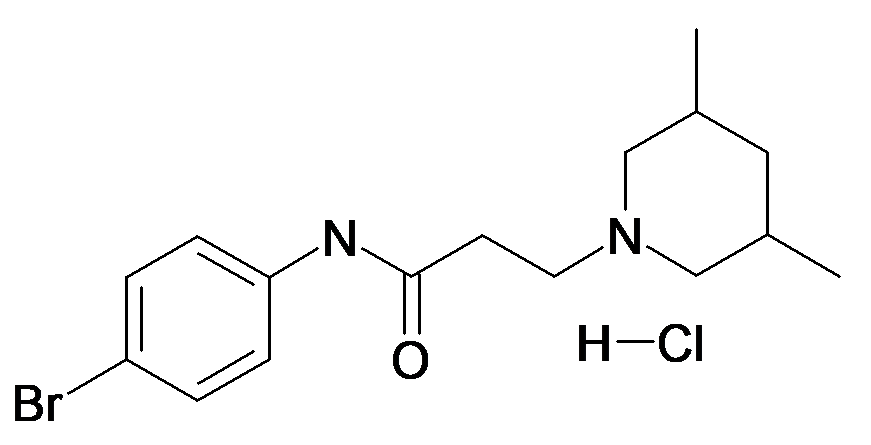 N-(4-Bromo-phenyl)-3-(3,5-dimethyl-piperidin-1-yl)-propionamide; hydrochloride
