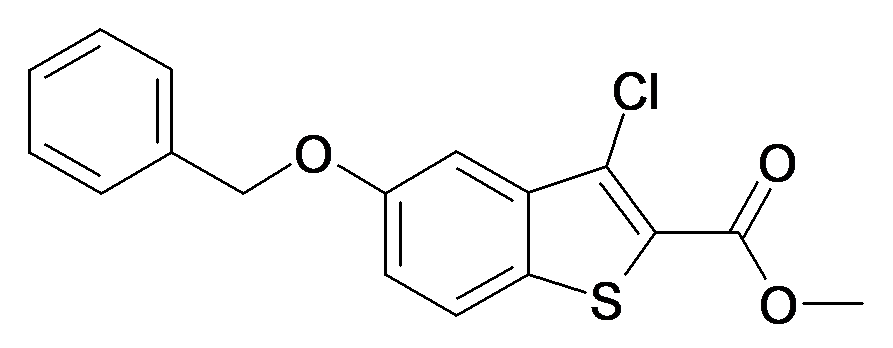 5-Benzyloxy-3-chloro-benzo[b]thiophene-2-carboxylic acid methyl ester