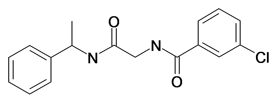 3-Chloro-N-[(1-phenyl-ethylcarbamoyl)-methyl]-benzamide