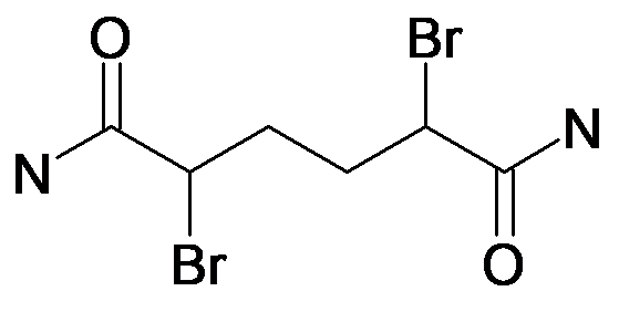 2,5-Dibromo-hexanedioic acid diamide