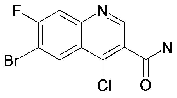 6-Bromo-4-chloro-7-fluoro-quinoline-3-carboxylic acid amide