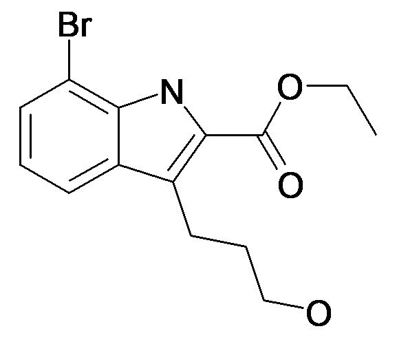 7-Bromo-3-(3-hydroxy-propyl)-1H-indole-2-carboxylic acid ethyl ester