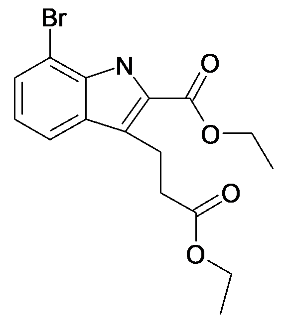 7-Bromo-3-(2-ethoxycarbonyl-ethyl)-1H-indole-2-carboxylic acid ethyl ester