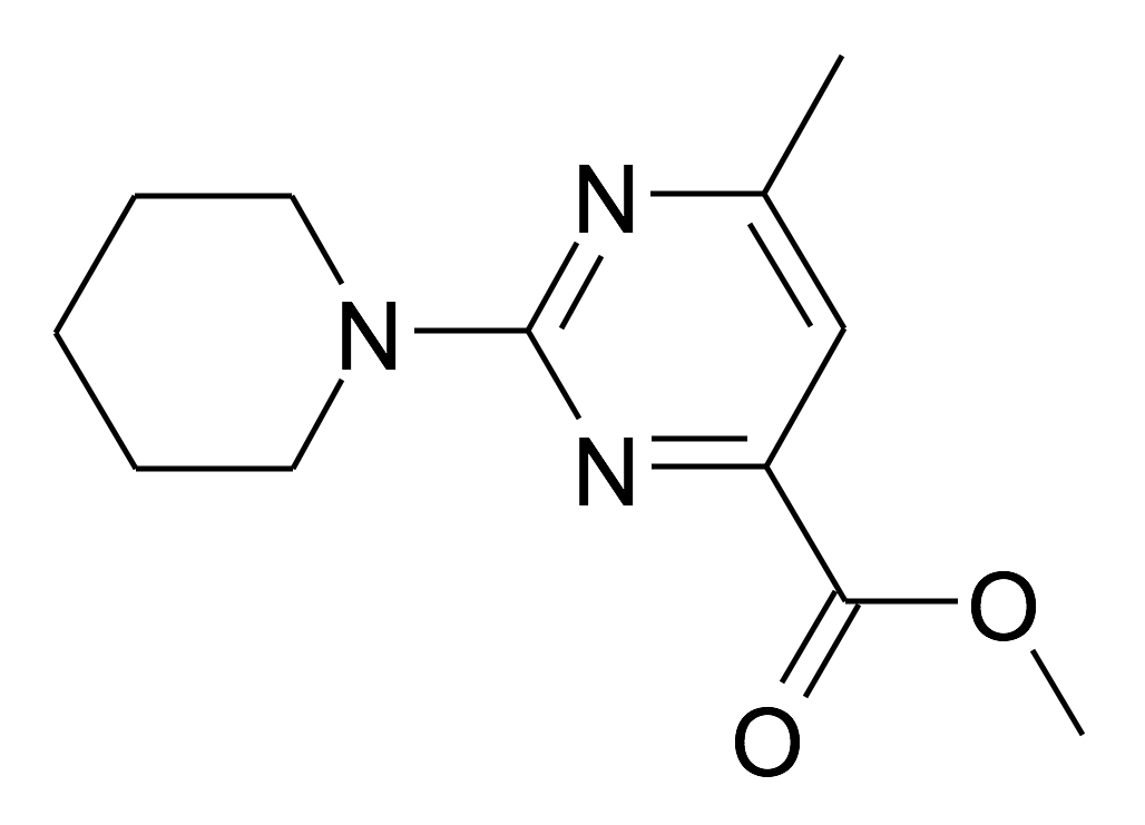 6-Methyl-2-piperidin-1-yl-pyrimidine-4-carboxylic acid methyl ester