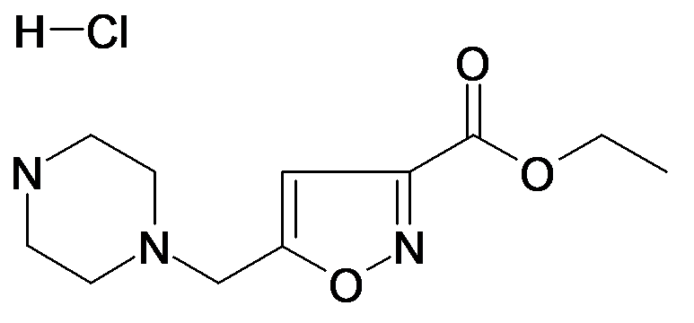 5-Piperazin-1-ylmethyl-isoxazole-3-carboxylic acid ethyl ester; hydrochloride